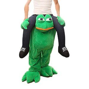 Pepe the Frog Piggyback Costume ADULT SIZE
